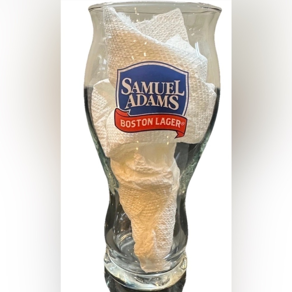 Samuel Adams Boston Lager 16 oz Pint Beer Glass “For the love of beer” Sam Adams